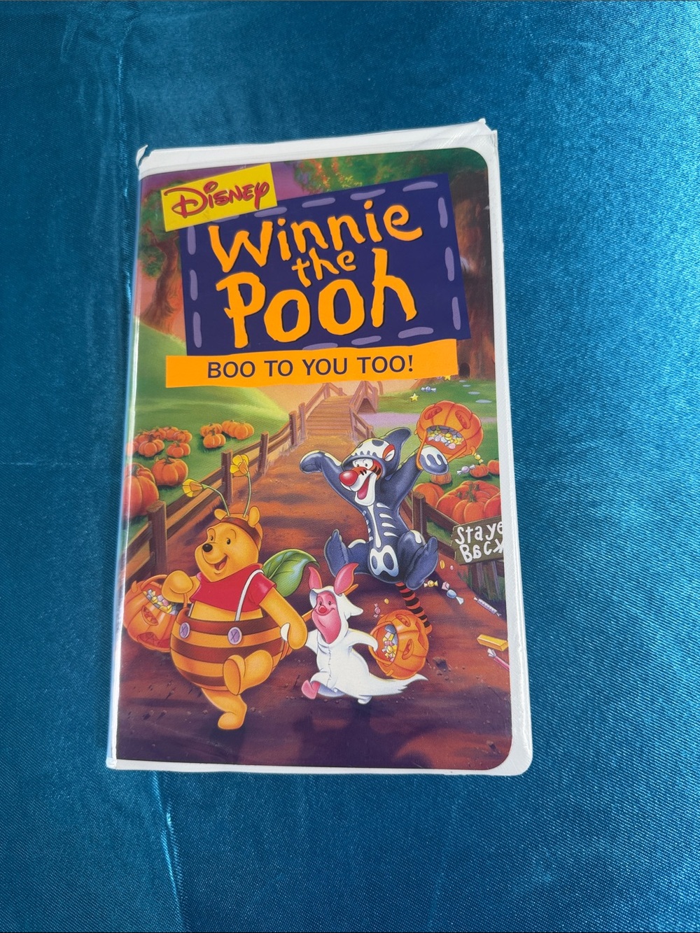 Disney Winnie the Pooh Halloween Artwork - Purple, Orange, Yellow